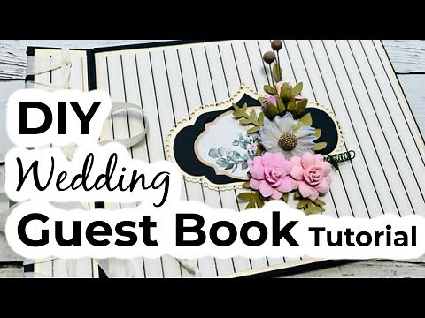 Super Easy Wedding Guest Book Tutorial | Here Comes the Bride | Country Craft Creations