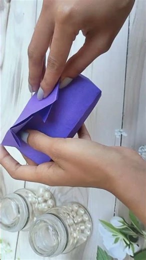 How To Make Origami Paper Handbag | DIY Miniature Paper Bag Easy Tutorial #paperbag #papercrafts