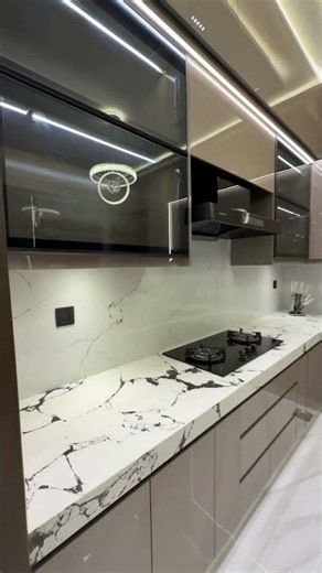 Modren Designer Modular Kitchen 11 marla brand new house #interiordesign