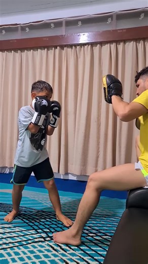 Boxing Techniques Training Session at Home Gym