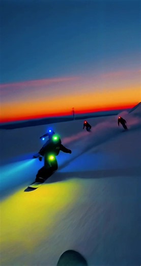 Chasing Sunsets: A Snowboarding Adventure