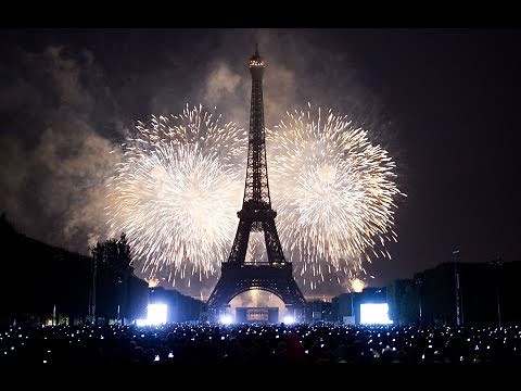 Paris New Year 2024 Celebration Fireworks Full HD | France New year's Eve | Eiffel Tower | 4K