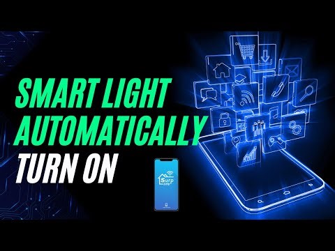 How to set smart lights to automatically turn on when coming home in the Surplife app