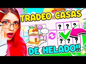 TRADEANDO *SOLO* CASAS de HELADO en ADOPT ME!! (Roblox)
