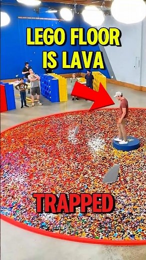 Can He ESCAPE the LEGO LAVA? 😱🧱