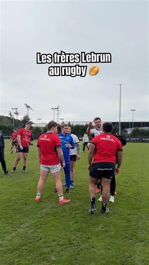 Initiation au jeu d’avants pour les frères Lebrun 🔴⚫️ #rugby #pingpong