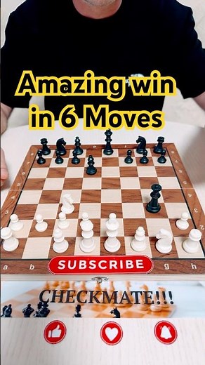 Brutal Checkmate in 6 Moves/Chess Openings and Tricks #chess #chessgame #pov #chessmaster