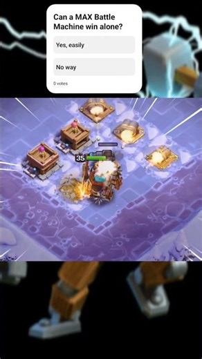 Can a MAX Battle Machine Destroy LOW Level Defences?! 😱⚔️