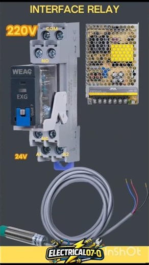 Interface Relay Wiring with Proximity Sensor | 24V to 220V Complete Connection 🔥