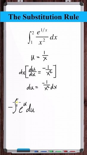 The Substitution Rule | Definite Integral | y=[e^(1/x)]/(x^2)