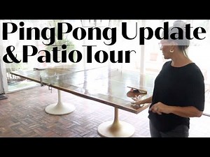 Patio tour and DIY ping pong table follow-up.