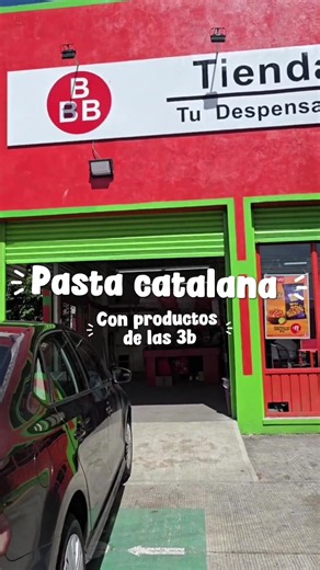 Pasta catalana fácil con productos Tiendas 3B