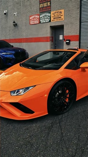 🔥 Orange Lamborghini Huracán Spyder 🧡 | Pure Supercar Perfection!