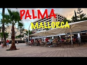 Palma de Mallorca/ Walking Tour Most Popular Areas /4K