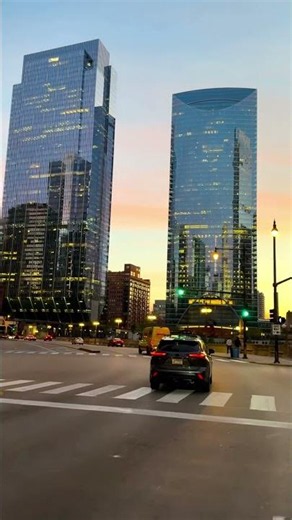 Wacker Wacker Drive, Chicago • 8:21 PMAs the sun slips behind Chicago’s skyline at 8:21 PM #chicago