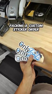 113K views · 1.3K reactions | Packing a custom sticker order #packingorders #customorder #asmr | AADesigns.co | Facebook