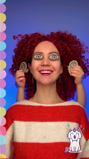 ✂️ Body Parts Game! Learn and Play with Cardboard! #learning #kids #fun