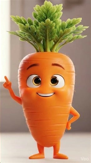 🥕 Baby Carrot Talking About Health Benefits | Cute 3D Animation Short