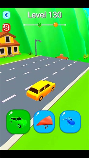 Shape Shifting Game 🎮 | Level 129 completed 🎯|#shortfeed #shorts