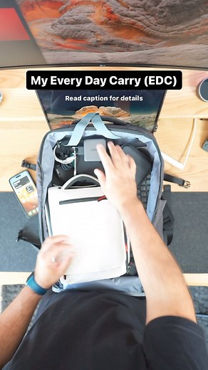 My every day carry as a web developer and creator 🧳 Hey everyone, I recently got a new backpack from @inateck and thought it was a great opportunity to showcase my EDC. So I always take my MacBook Pro and Portable monitor with me everywhere I go. I have a separate bag with my camera and lenses along with various cables and chargers such as the Omnicharge 20C and UGREEN’s multi charger. I also pack my Logitech keyboard, MX master 3S mouse and Carpio 2.0 wrist rests. I am AMAZED at how much this 