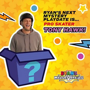 1.9K views · 50 reactions | It's not every day you get to have a playdate with Tony Hawk! Your kids won't want to miss an all new Ryan's Mystery Playdate Saturday at 12:30/11:30p on Nickelodeon! | Nick Jr. | Facebook