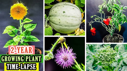 716 days in 12 minutes: Astonishing plant growth time-lapse from seed to harvest!
