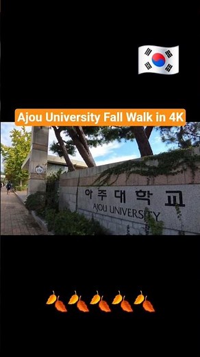 Exploring Ajou University in 4K — A Peaceful Autumn Campus Walk. South Korea 4K Tour.🇰🇷