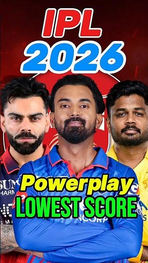 IPL 2026 Lowest Powerplay Score 😱💔