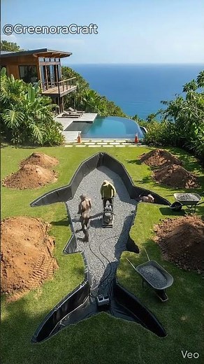 I Built a GIANT Shark Pool in My Backyard! 🦈