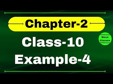 Class 10 Example4 Chapter2 | Polynomial | Class10 Ch 2 NCERT Example4 | Chapter2 Example4 Class 10