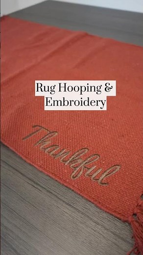 Rug Hooping (with Mighty Hoops) and Embroidery on Tajima Embroidery Machine #magnetichoops