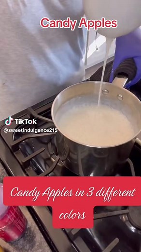 Candy Apples Tutorial: 3 Colors from One Sugar Batch