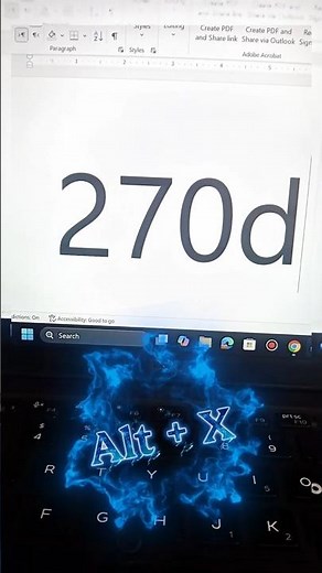 ✍️ Pencil in Hand Symbol in Word #unicode #shorts #msword