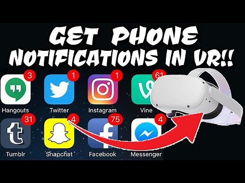 How To Get Phone Notifications On Oculus Quest!!