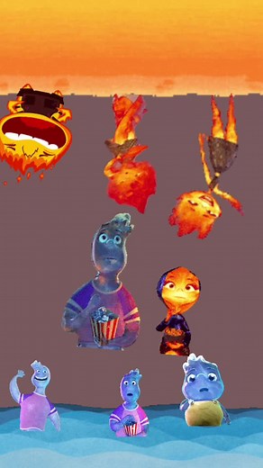 Whimsical Animated Creatures Enjoying Popcorn