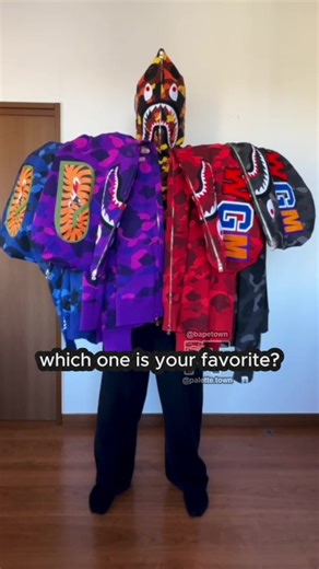 BAPE Color Camo Hoodie: Red, Purple, Navy, or Black?