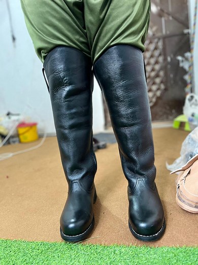 Civil War Cavalry Boots: Handmade Grain Leather, Reenactment Accurate - Etsy