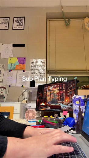 Paper Snips & Paint Drips ASMR - Sub Plan Typing #artteacher #art #teachersfollowteachers #teachersoftiktok #asmrsounds