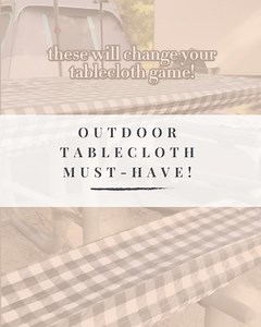 This one is a camping and picnic must have! Stays put even in high wind and easy-clean too. Comment TABLECLOTH to get the link! #lifehacks #amazoninfluencerprogram #camping #campinglife #tablecloth | HowDoesShe