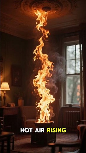 Why Hot Air Always Rises 🔥🌬️ #PhysicsFacts #ThinkVerse
