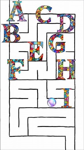 Stained Glass Alphabet #irrgarten