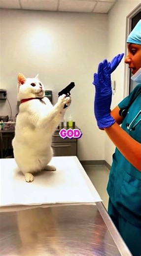 I Took My Cat to the Vet... He Brought Backup. 💀#cat #fyp #shorts