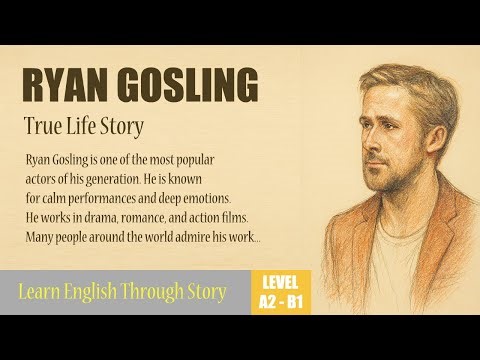 The Real Story Of Ryan Gosling (SUBTITLED) | Learn English Through Story | English Level A2–B1