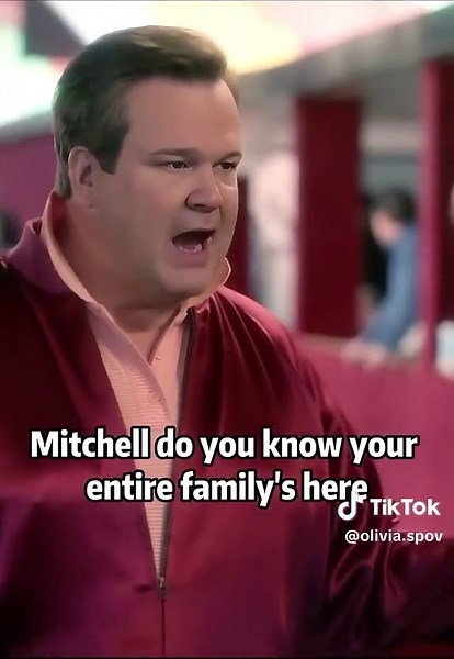 Mitchell's family are friend with his ex.... . . . #modernfamily #sitcom