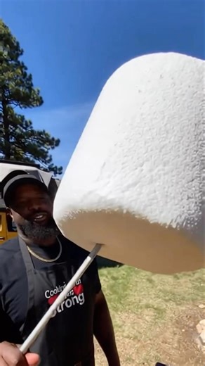 67 Foot Giant S’more Cooked Over Campfire 🔥🏕️