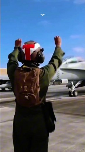 US Ground Crew Hand Signals EXPOSED! 🇺🇸 #Shorts #Fighterjetpilot #UnitedStatesAirforce