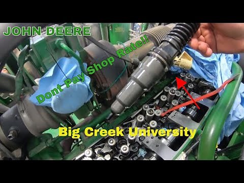 John Deere injector replacement on 13.5L engine