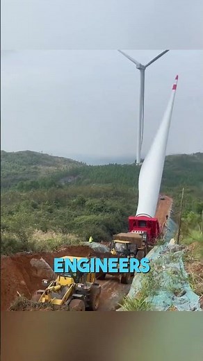 How Massive Wind Turbine Blades Are Transported Up Mountains