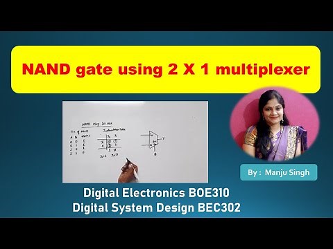 NAND gate using multiplexer | implement NAND gate using 2x1 MUX