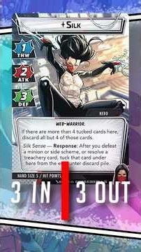 3 In/3 Out with the SILK Deck #marvelchampions #marvel